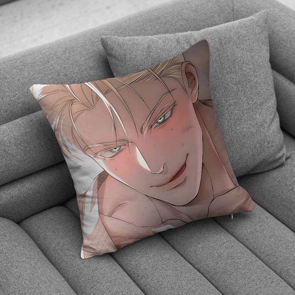 Manga CCodename Anastasia Pillow Case Square DoubleSided Printing Short Plush Sofa Cushion Cover Bedroom Bedside Pillow