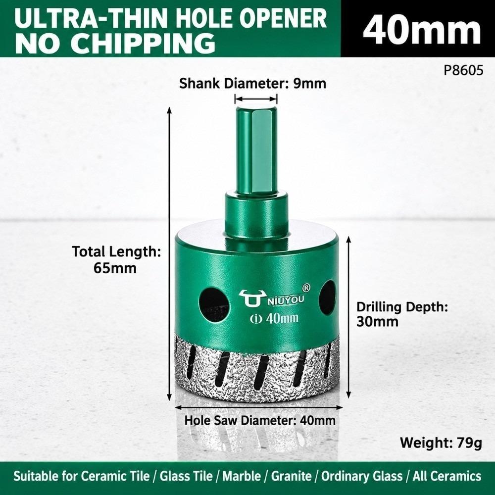 Dry Cutting Diamond Hole Cutter Triangular Shank Stone Hole Saw Hole Saw Slate Cutting