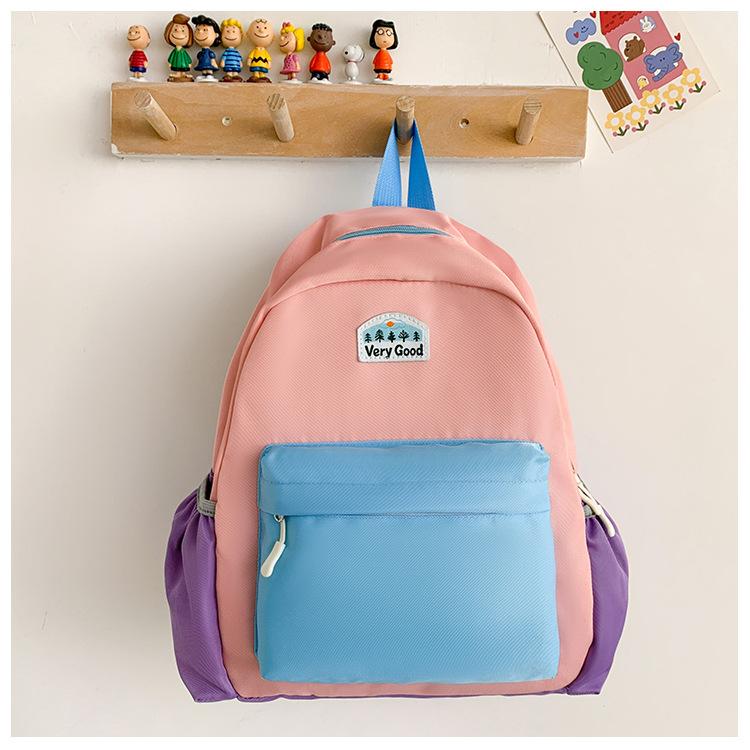 Schultasche neue Farbkombination Kinderrucksack niedlich Kindergarten Schultasche Jungen und Mädchen Freizeit leichter Reiserucksack