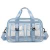 Nuova Borsa da Viaggio Trasparente alla Moda per la Spiaggia Grande Capacità Sportiva Borsa in Gelatina Borsa a Tracolla per Fitness Borsa a Spalla per Deposito Nuoto