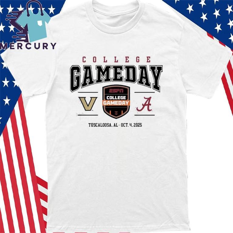 Vanderbilt Commodores Vs Alabama Crimson Tide Game Day Oct 4 2025 T-Shirt Unisex T-Shirt M