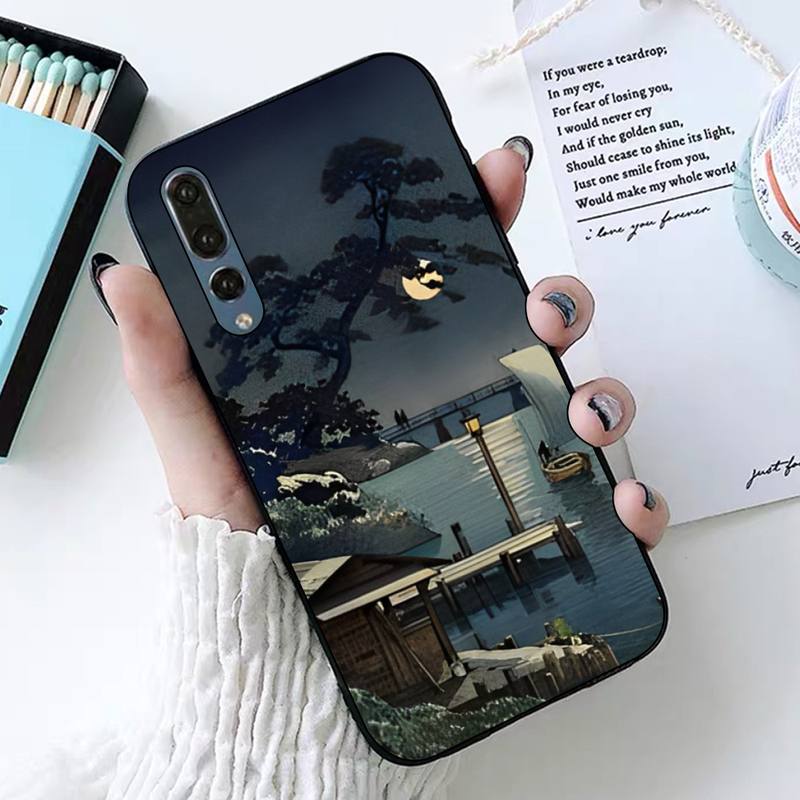 Japanese Style Art Phone Case for Huawei P30 40 20 10 8 9 lite pro plus Psmart2019