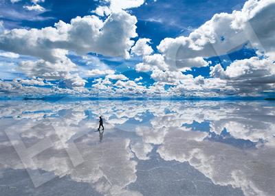 2000-teiliges Set Salar de Uyuni - Bolivien [Super kleine Teile] (38x53cm) 54-233 mit Kleber, Spachtel und Punktezettel