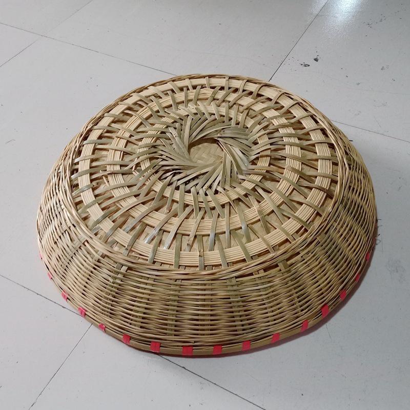 Large Handmade Bamboo Winnowing Tray & Deep Sieve Basket for Drying & Tea Leaves