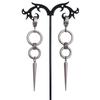 Unisex Stainless Steel Rivet Earrings: Dark Hip Hop Punk Fashion
