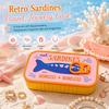 Fishbone Insert Sardine Jewelry Box Plastic Portable Jewelry Case Mini Jewelry Organizer  Daily Use