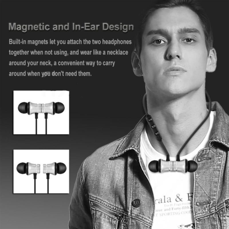 Magnetic Earphone Bluetooth-compatible Wireless Headset In-ear Noise Reduction Hanging Neck Sports