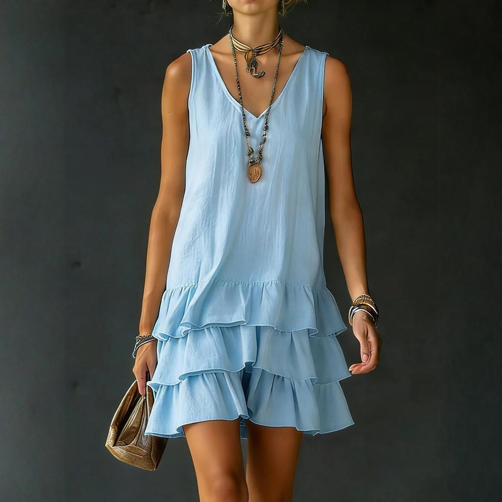 Women's Striped Shirt Dress Short Sleeve Button Front Casual Loose Fit Dress