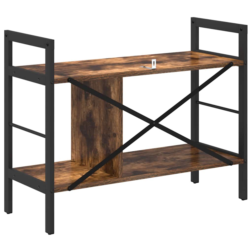 Bookshelf Smoked Oak 75 x 30 x 58.5 cm Wood Based Material