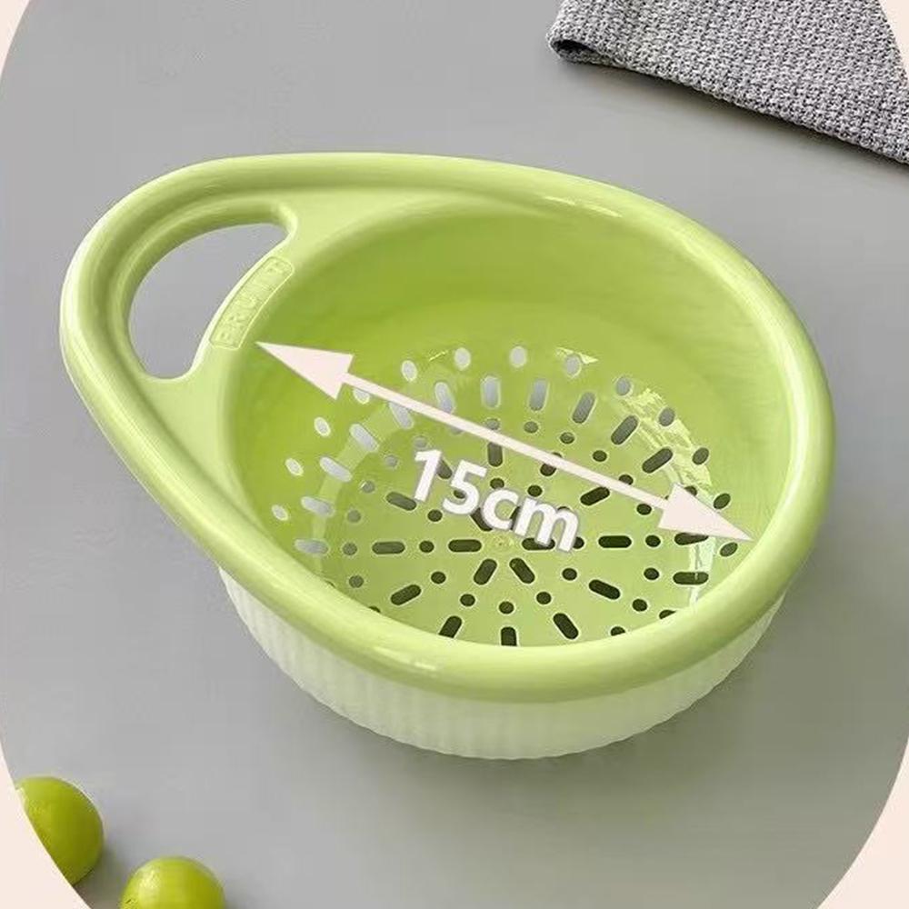 Double-layer Resistant Sink Strainer Leftover Drain Basket Fruit and Vegetable Washing Basket Hanging Drainer Rack Kitchen Accessories Storage Box