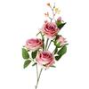 Realistic Simulation Big Rose Handmade Faux Rose Branch Artificial Rose Flower  Wedding Party