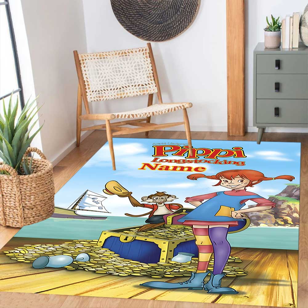 Pipi Customize your name rug, office chair cushion, home bedroom living room gift.