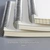 PPA5 Custom Clear Frosted Cover Coil-bound Loose-leaf Notebook - Grid/Lined Pages
