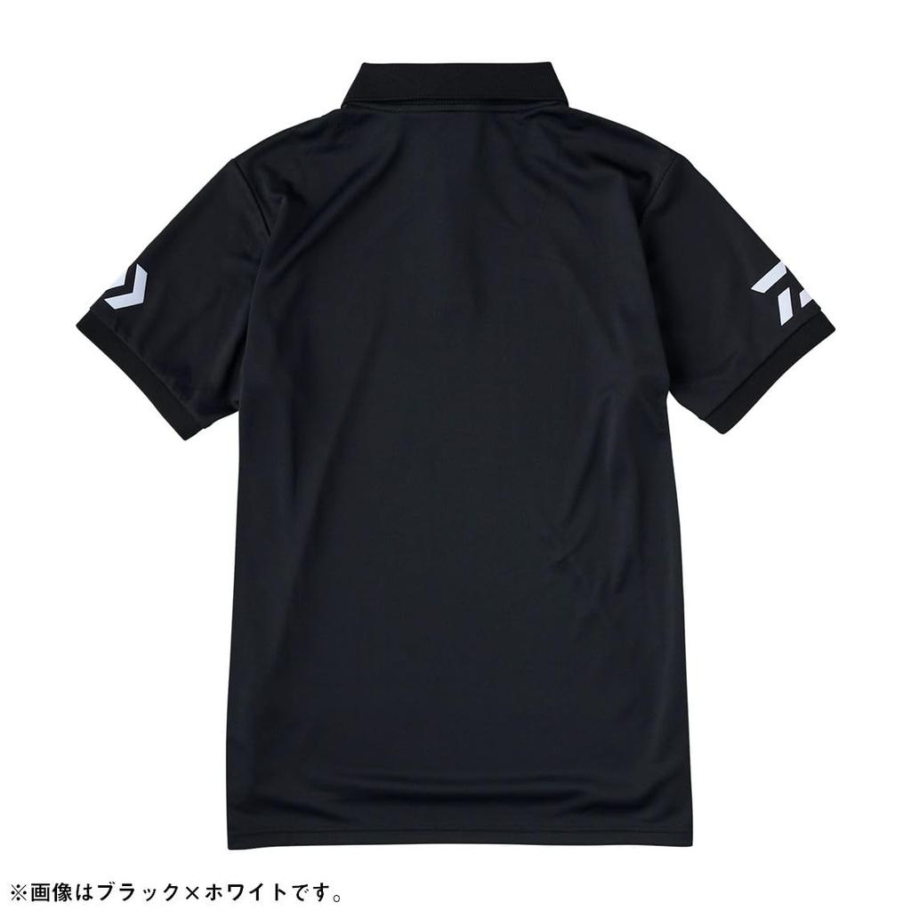 Daiwa Kids' Short Sleeve Polo Shirt, 25DE-7925, Grape Navy x White, Size M