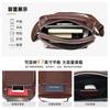 High End Men's Crossbody Bag Made Of Genuine Leather Large Capacity Vertical Style Commuting Head Cover Layer Cowhide Simple Single Shoulder Trendy