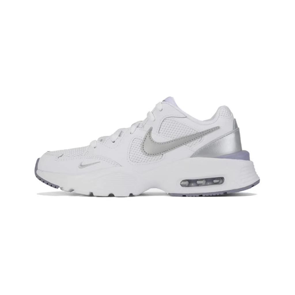 Nike Air Max Fusion Cushioning Slip Resistant Abrasion Resistant Low top Running Shoes Women's Gray Black CJ1671-105(Team292- )