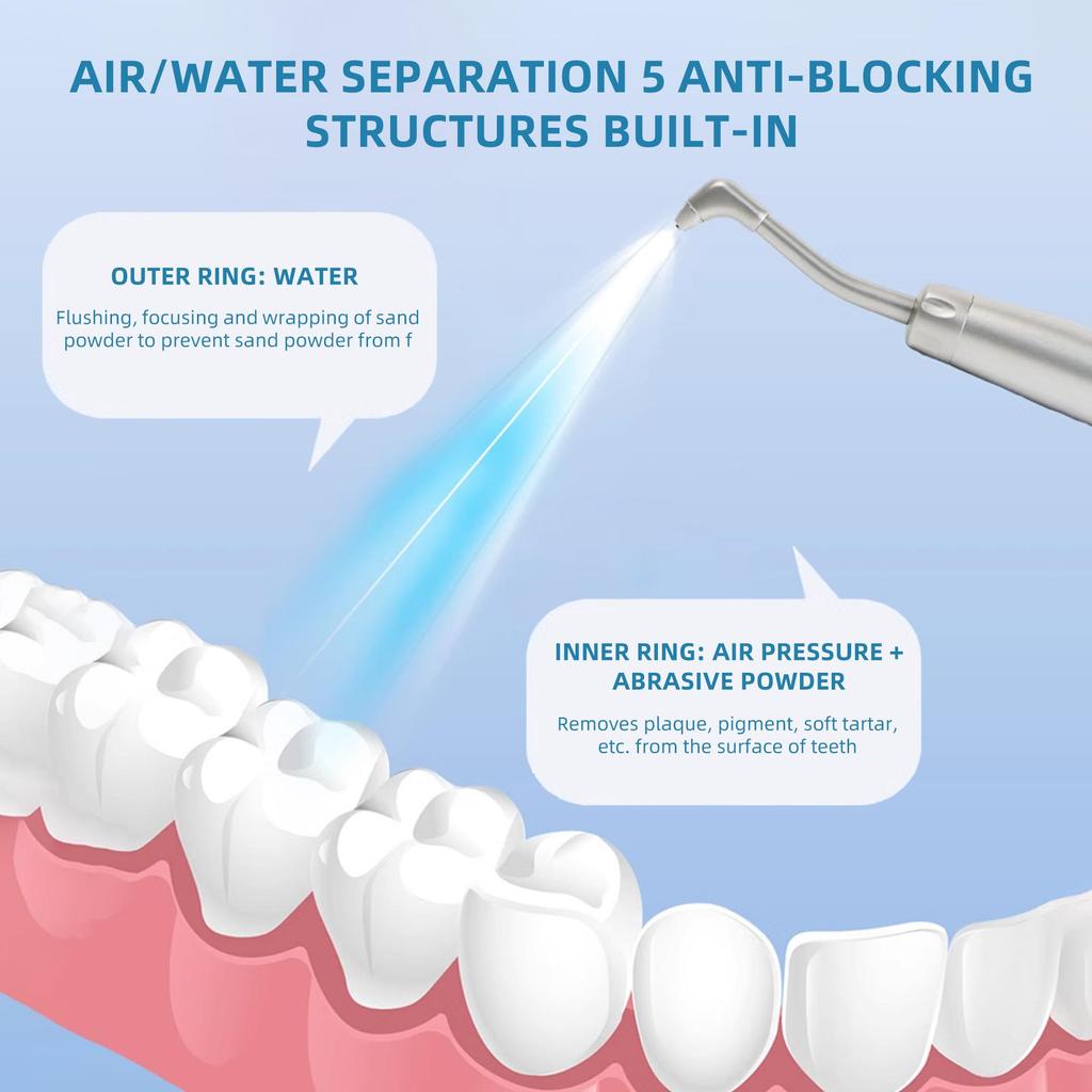 VRN DP-10 Air Polisher Sandblasting Air Tooth Polisher Dental Cleaning Machine with Adjustable Airflow