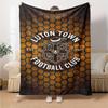 Coperta in Flanella con Stampa Luton Town FC Alta Qualità Calda Confortevole Coperta per Tutte le Stagioni Perfetta per Regali Decorazione per la Casa