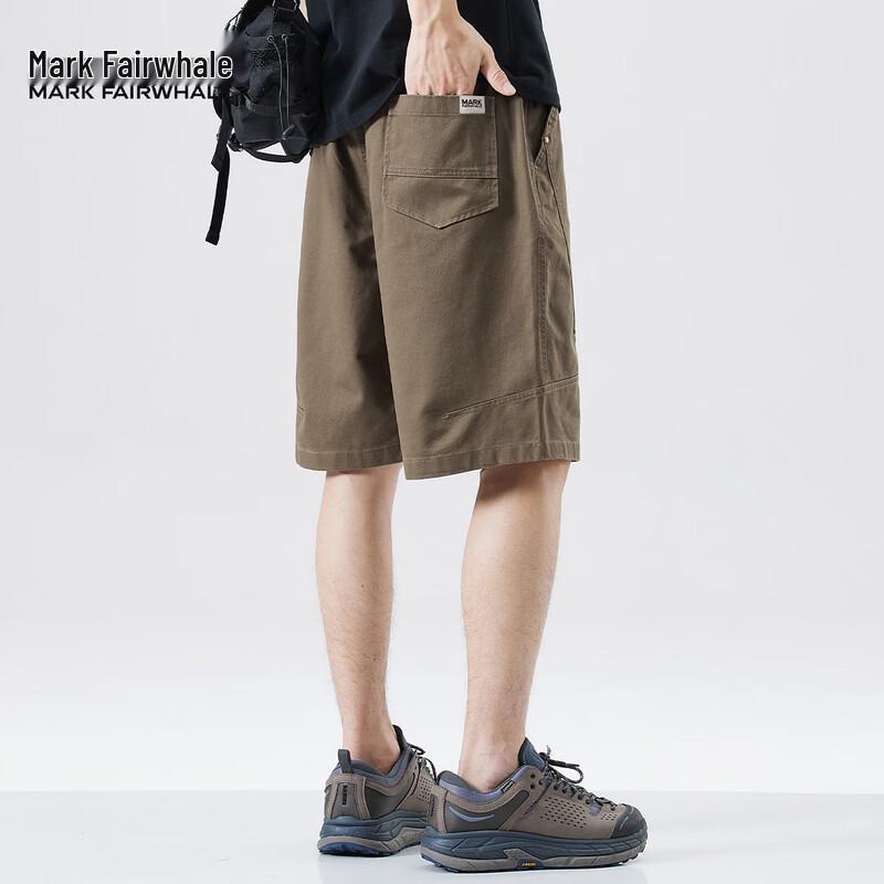 Mark Fairwhale Men's Versatile Cotton Straight Shorts