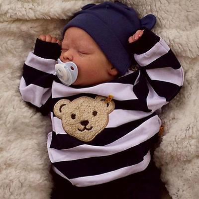 NPK 46 cm-es Reborn Newborn Baby Darren játék élethű, valódi puha tapintású