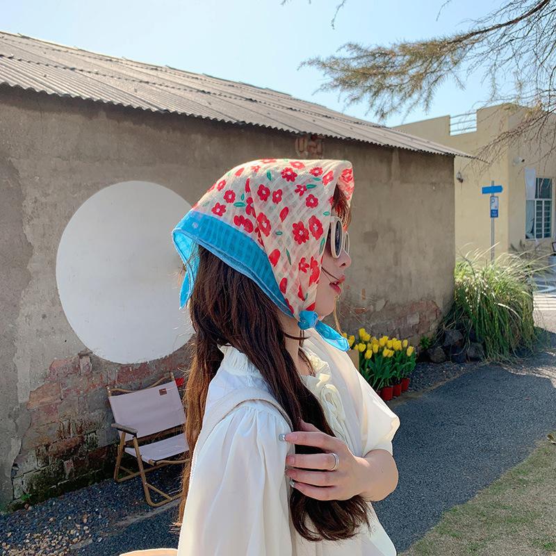 Fashionable And Casual Scarf Women S Artistic Spring Summer Decorative Headscarf