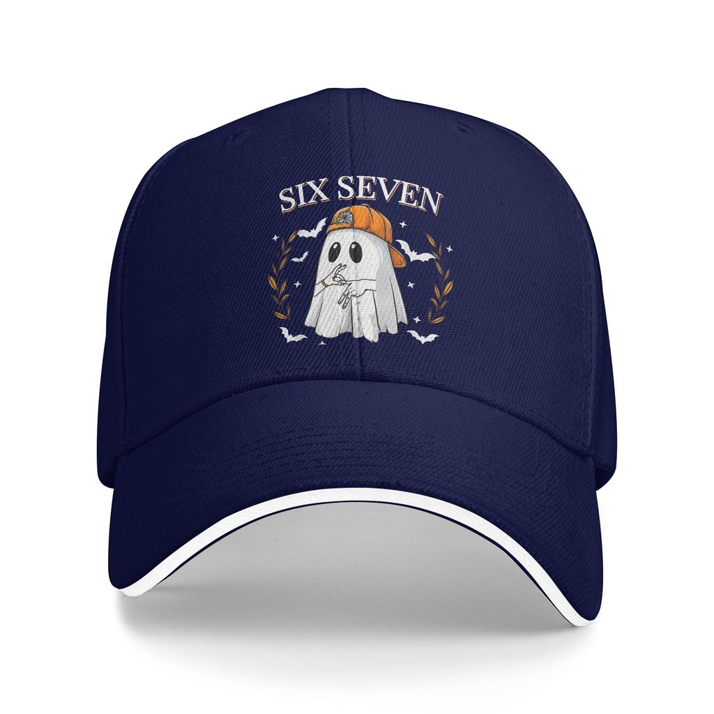 67 Ghost Halloween Costume Six Seven Casual Baseball Cap Kpop Rock Trucker Hat Spring Quality Female Male Vintage Baseball Caps
