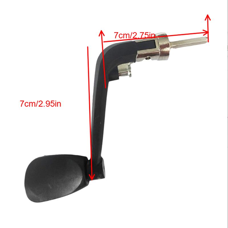 

1 Металлическая ручка для рыболовной лодки, складная рукоятка-коромысло, деревянная ручка, аксессуары для рыболовных снастей 7*7cm