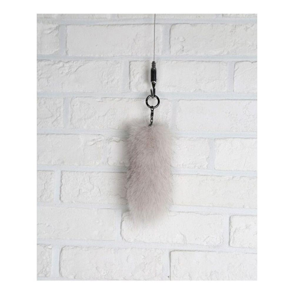 THEHEE Fox Fur Tail Keychain Charm