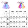 Mädchen LED Licht Kostüm Süßes Pailletten Regenbogen Kleid mit Flügel und Haarreif für Festival Geburtstagsparty Kostümierung Cosplay 8T 125-140cm
