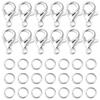 Multicolor Zinc Alloy Lobster Clasp & Jump Ring Set for DIY Bracelet & Necklace Jewelry