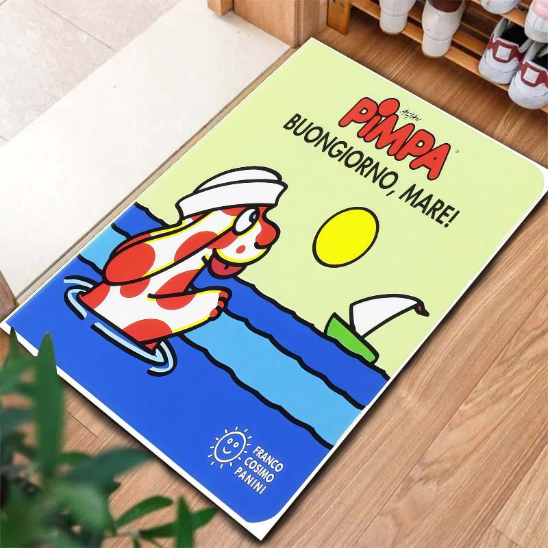 Pimpa Carpet Rug for Living Room Bedroom Home Sofa Decoration,Kids play Nonslip Floor Mat