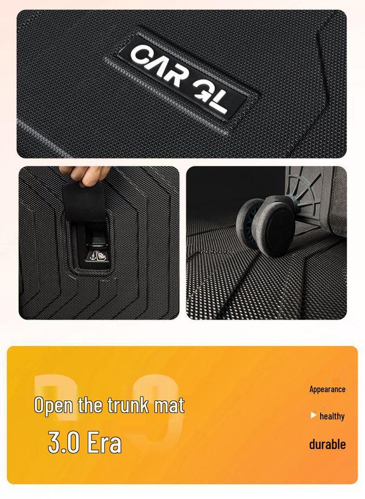 Equation Leopard 5 TPE Trunk Mat - 25 Model Thickened Cargo Mat for Car Interiors