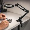 10X Magnifying Desk Lamp Metal USB Clamp Light for Crafts