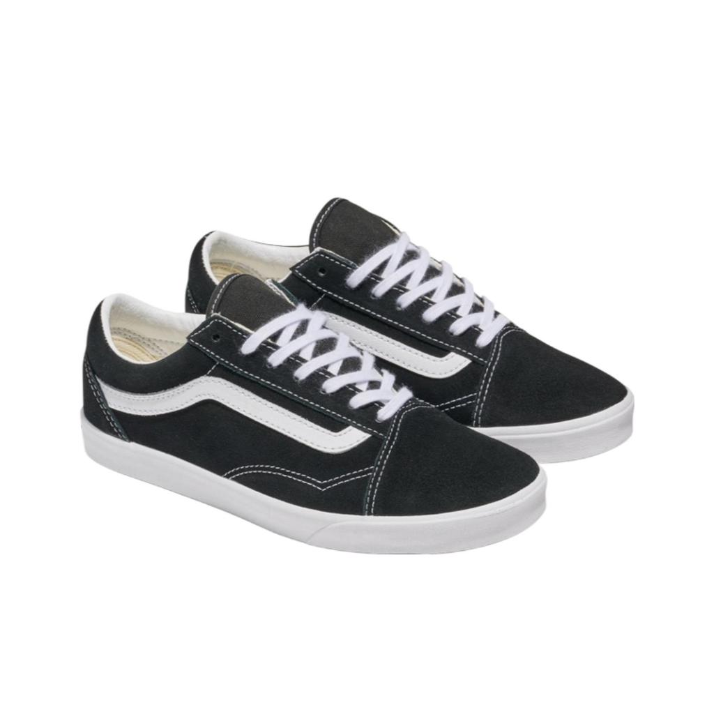 Vans Old Skool Low Pro Comfortable Versatile Thin Sole Durable Low Top Skate Shoes Unisex Sneakers Black White VN000D0EMCG