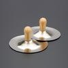 Finger Cymbals with Wooden Handles Rhythm Beat Percussion Musical Instrument