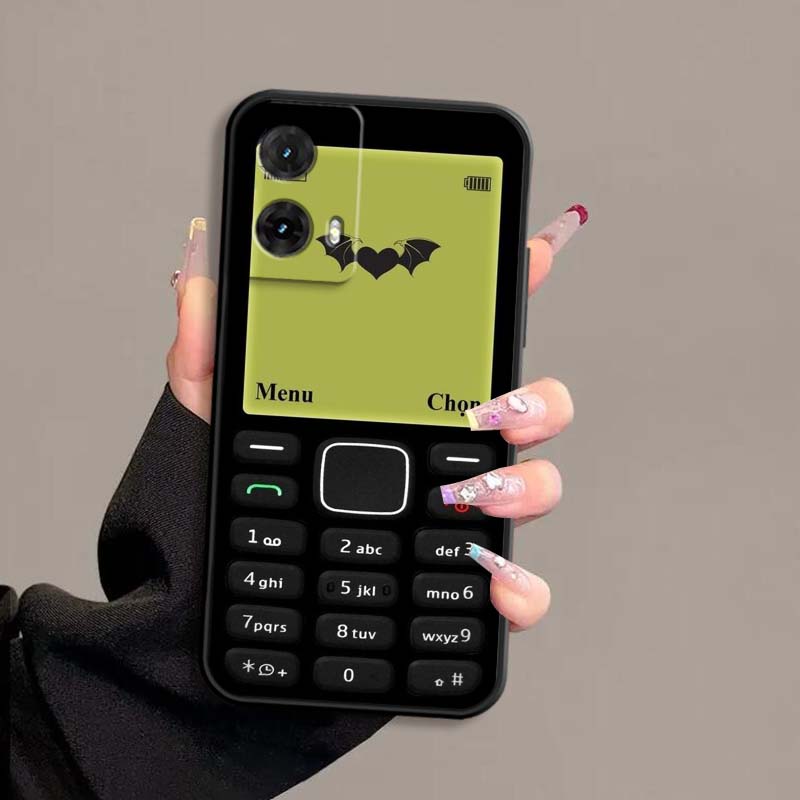 Luxury Vintage Phone Pattern For Motorola G85 Edge 50 G24 G35 G14 G04 40 G72 G34 G G54 G13 G32 5G Black Phone Case