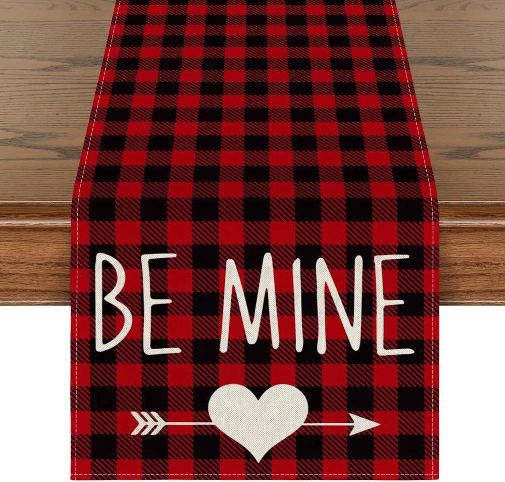 Desktop Ornaments Love Table Flag Tablecloth 33*183cm Table Runner For Festive Atmosphere Event Decoration Valentine's Day Party