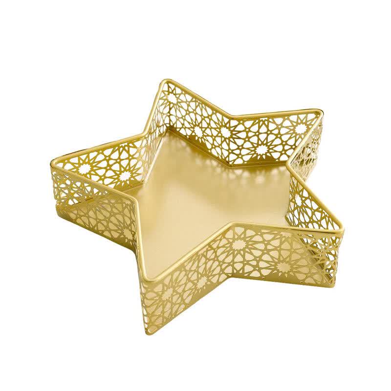 ZISIZ Star Luxury Metal Single-Layer Tray