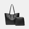 Large capacity solid color simple portable women's bag commuting shoulder large bag going out storage tote mother and child bag