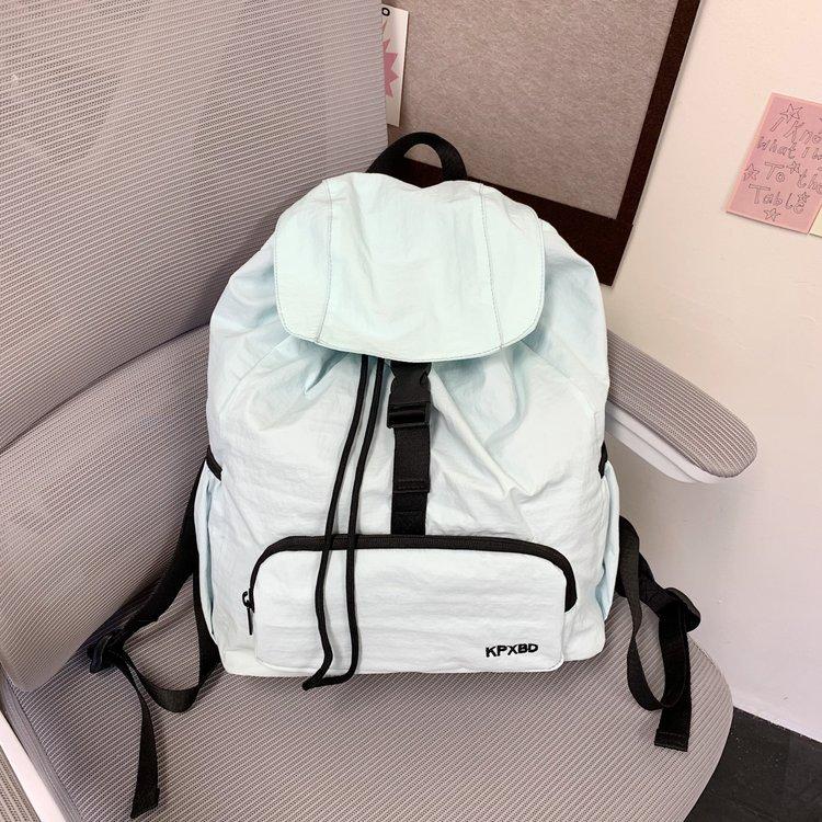 Schoolbag Campus Schoolbag Korea Light and Thin New Leisure Large Capacity Simple Travel Outdoor Light Backpack Backpack Explosion