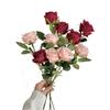 Realistic Single Rose Artificial Flower for Vase Decor