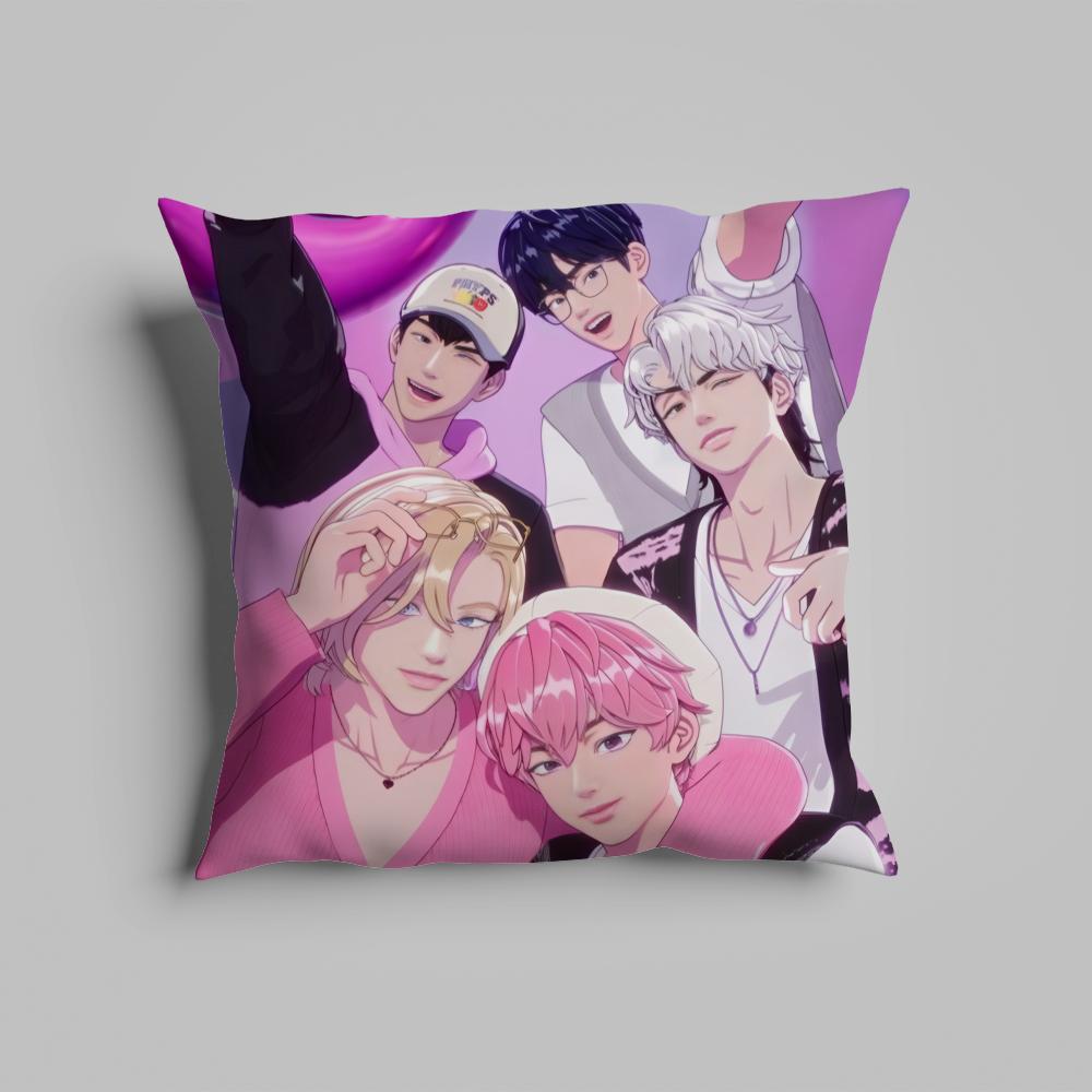 

Pillow Case luxurious home office, sofa decorative Multi sized car seat cushions, pillowcases Kpop P-PLAVE-band 12x12Inch