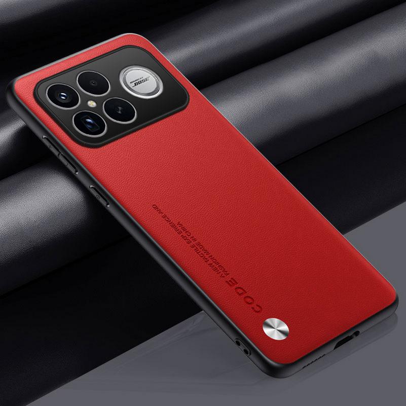 

Plain Leather Case For Poco F8 Ultra f8 pro POCO F7 ultra X7 M7 Pro F6 X6 M6 f5 X5 POCO C85 C75 C65 c6 Hard Camera Protect Cover Poco F8 ultra