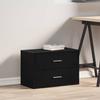 VidaXL Cabinet with 2 Drawers Black Oak 60x31x40 Cm Engineered Wood, Storage Cabinet, Sideboard, Buffet Cabinet, 858823