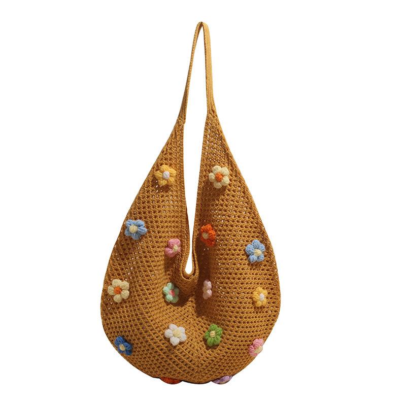 

2026 Popular Spring Boho Women s Bag Newest Commuter Knit Bag Niche Design Casual Underarms Bags For College Student