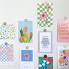 30Sheets Colorful Flower Cute Decorative Card DIY Background Greeting Card  Photo Props
