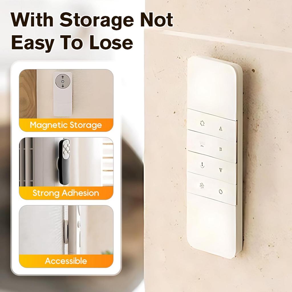 Magnetic Remote Control Holder Strong Magnet Self Adhesive Hook Space Saving Hanger for Home Offices Schools Organization