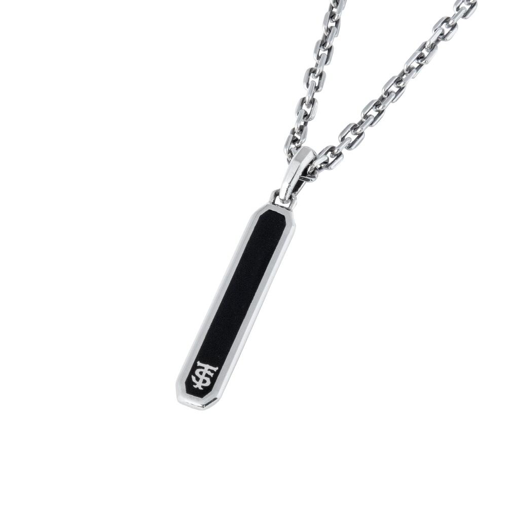 Sting925 2-Sided Emerald Cut Stick Pendant