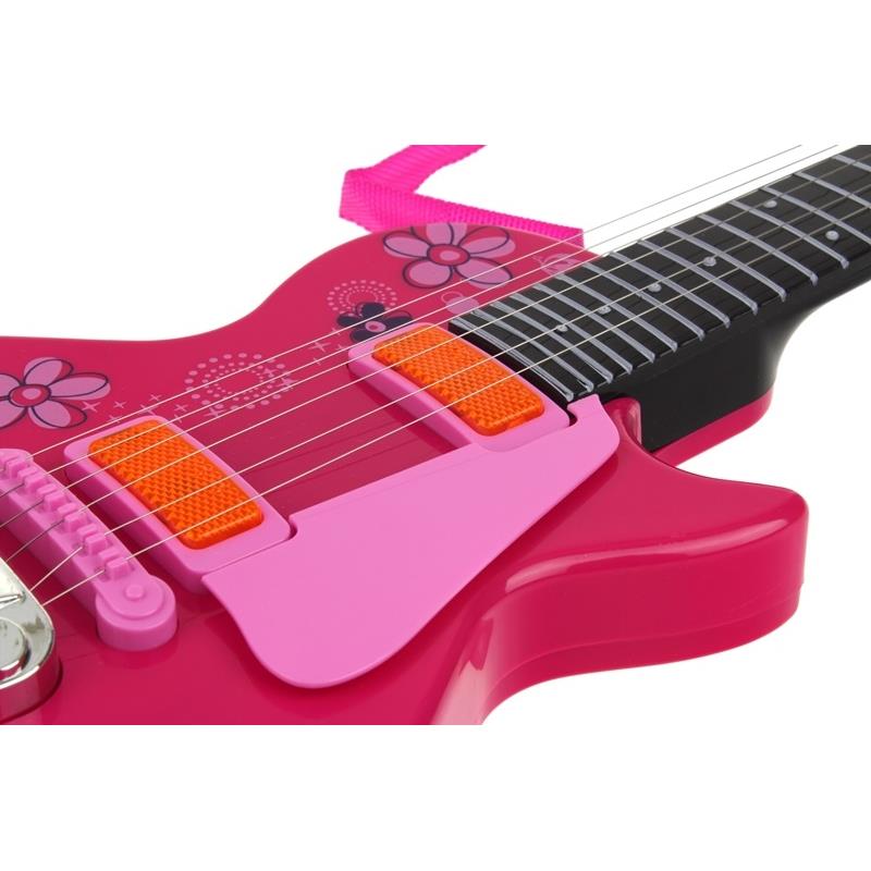 Electric Guitar For Kids Rock Metal Strings Pink