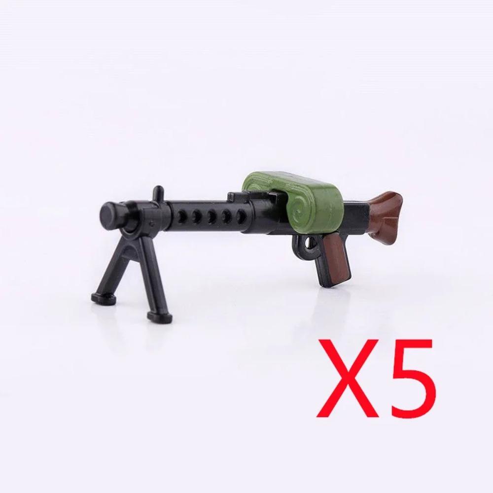 WWI WWII Building Blocks Soldiers Military Accessories Bomb Two-color Gun Mini Brick Weapons Gift Toy AKM Helmet RPG Grenad X026